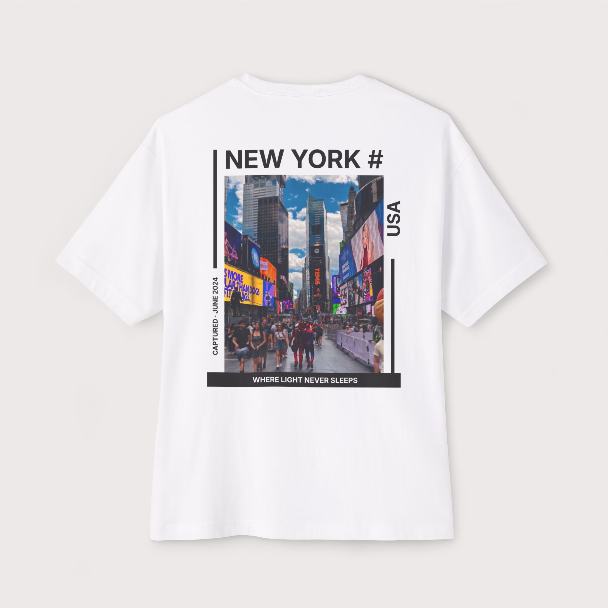 New York 4 - Unisex Oversized Boxy Tee
